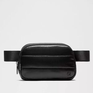 Lululemon Everywhere Belt Bag Black Wunder Puff 1L Crossbody Quilted Fanny Pack